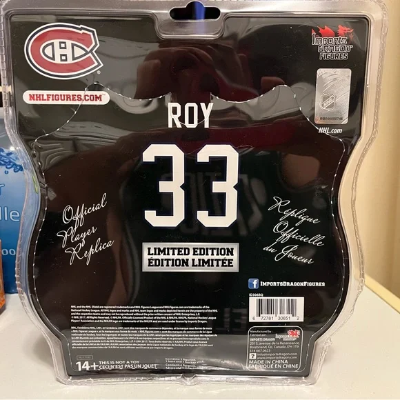 NEW PATRICK ROY 1997/98 Limited Edition Montreal Canadiens NHL Hockey Toy Figure - Picture 2 of 2